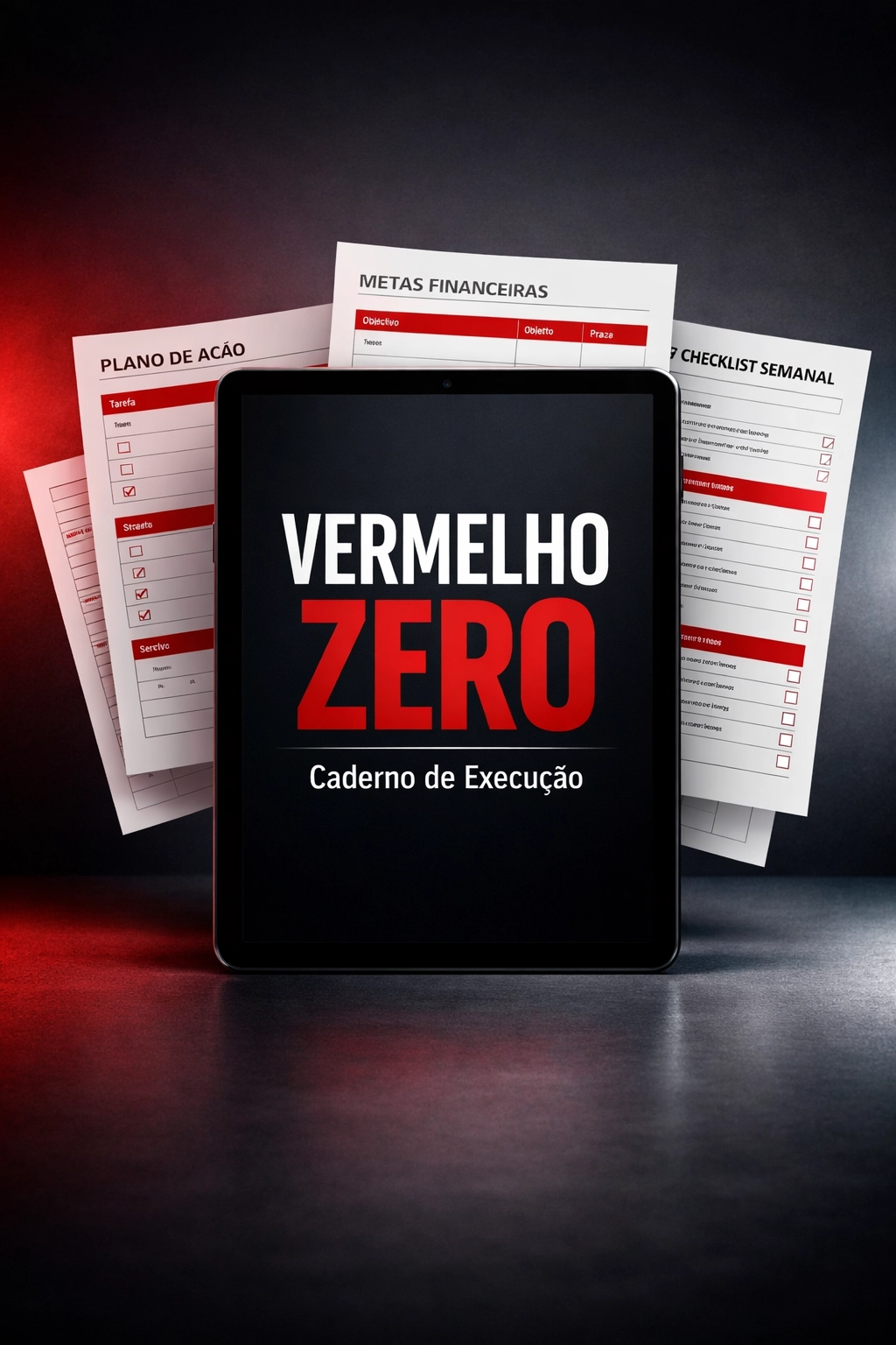 Caderno de Execução Vermelho Zero